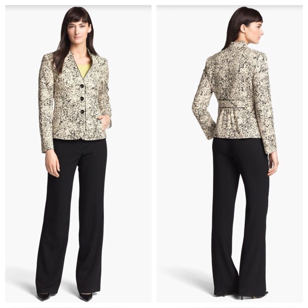 SANTORELLI BLACK AND WHITE ADELINA BLAZER SIZE 4